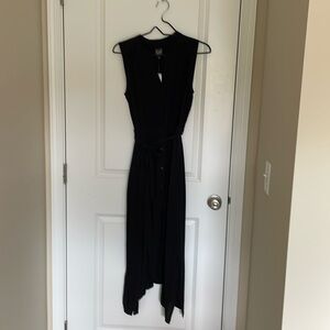 Black Gap Kerchief Hem Dress
